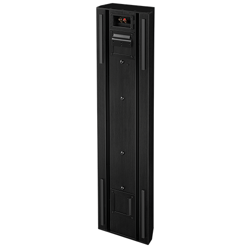 Molded baffle with integrated aluminum enclosure and isolation mounting system